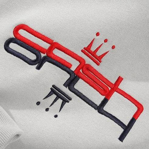 Cash Only Crown Pullover Hood Sweat A Capuche - Cement - Streetart.fr